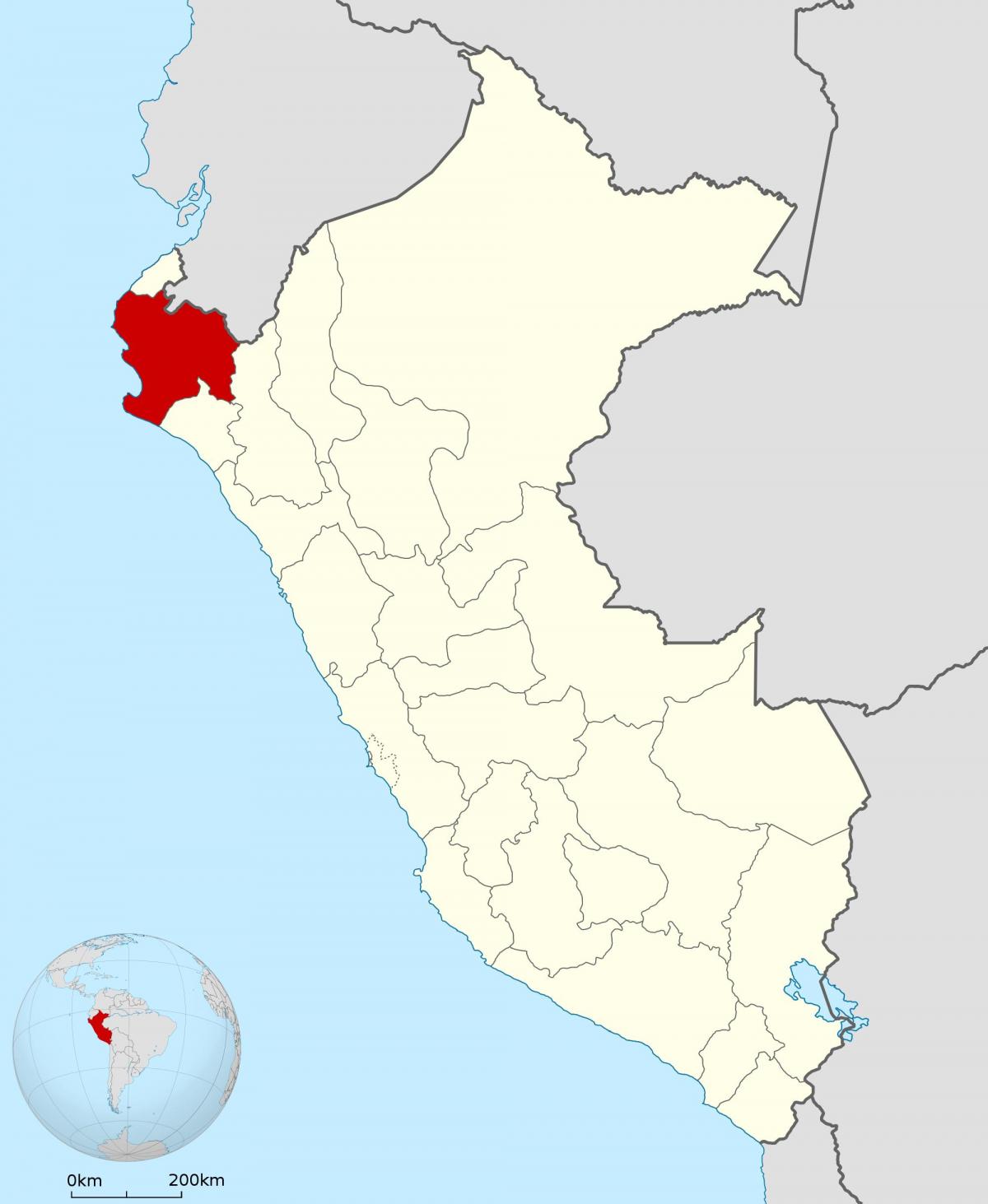 地图piura秘鲁