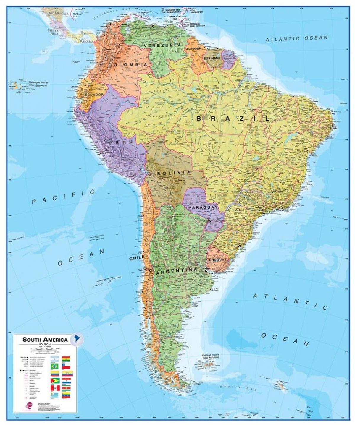 秘鲁南美图