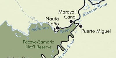秘鲁亚马逊地图