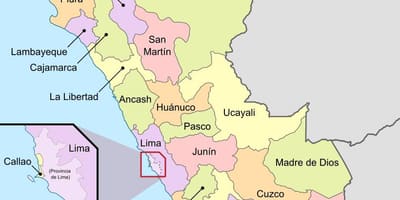 秘鲁沙漠的地图